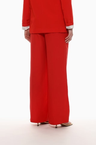 Pantaloni wide legs - Rosso