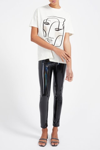 Pantaloni skinny a vita alta - Nero