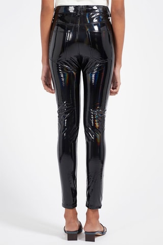 Pantaloni skinny a vita alta - Nero