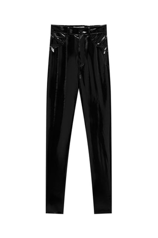 Pantaloni skinny a vita alta - Nero
