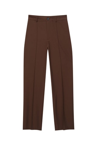 Pantaloni straight - Marrone