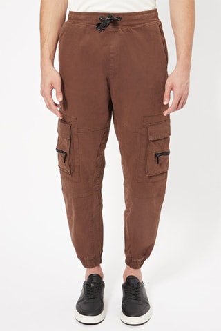 Pantaloni sportivi cargo  - Marrone