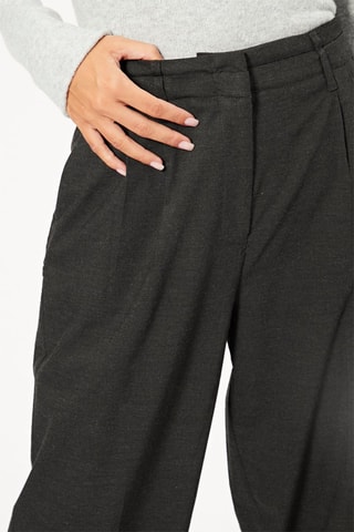 Pantaloni dad fit a vita alta - Antracite