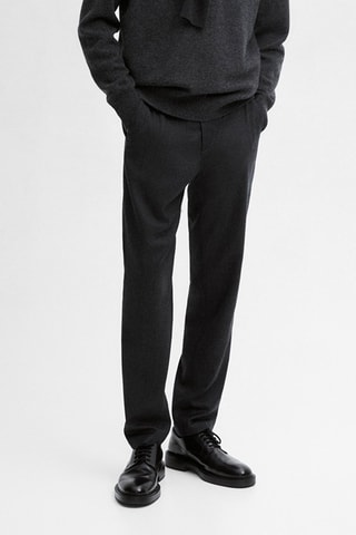 Pantaloni in lana - Nero