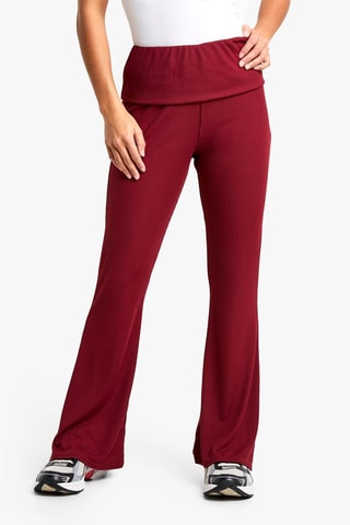 Pantaloni flare - Bordeaux