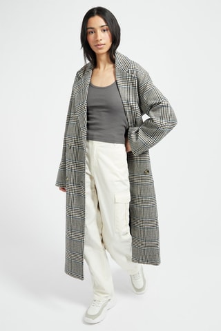 Pantaloni cargo a vita alta - Bianco