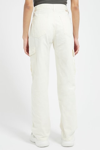 Pantaloni cargo a vita alta - Bianco
