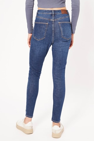 Skinny Jeans Hoge Taille - Blauw