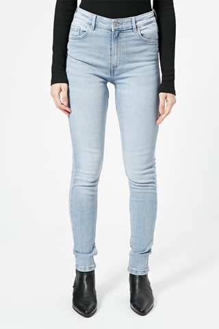 Jeans skinny a vita alta - Azzurro