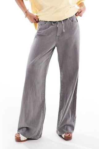 Jeans wide legs - Grigio