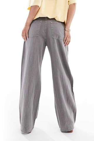 Jeans wide legs - Grigio