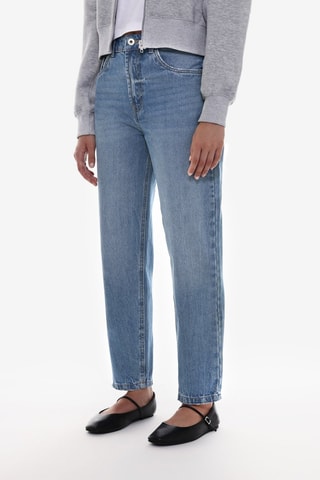Jeans mom - Blu-grigio