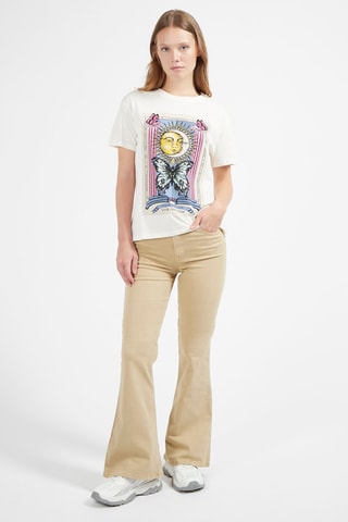 Jeans flare - Beige