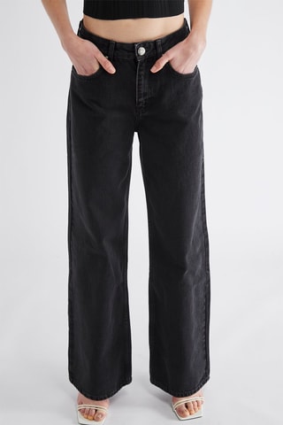 Jeans wide legs - Nero