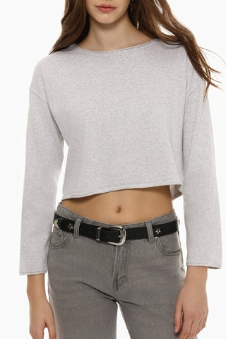 Crop top - Grigio