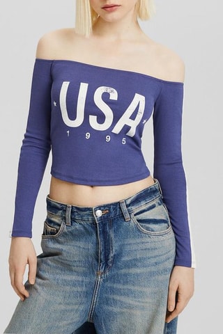 Crop top - Blu
