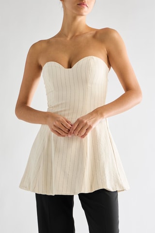 Top bustier - Beige
