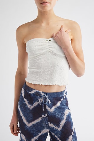 Crop top bustier - Bianco