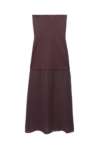Abito bustier - Marrone