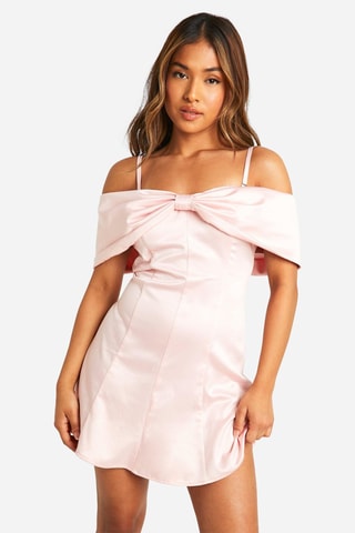 Abito a trapezio - Rosa cipria