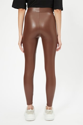 Leggings a vita alta - 
Marrone