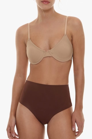 Slip a vita alta - Marrone