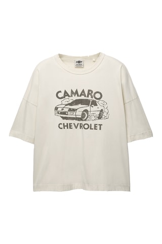 T-shirt - Avorio e grigio