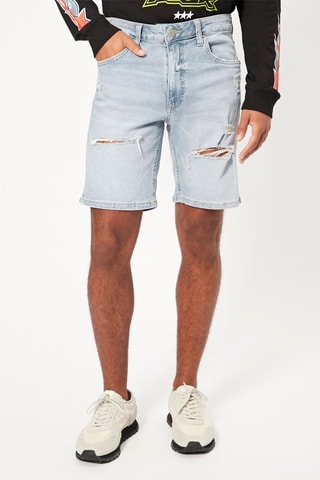 Bermuda skinny in jeans - Azzurro