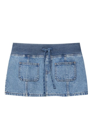 Minigonna in jeans - Blu