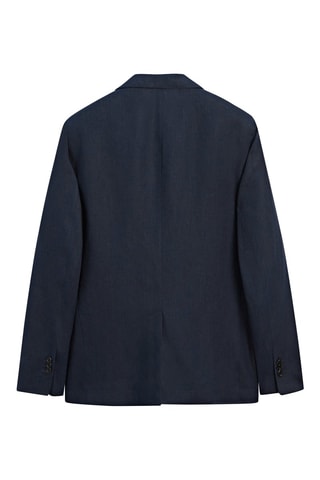 Blazer in lino - Navy