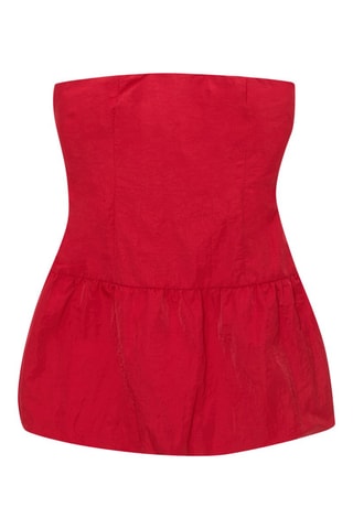 Abito bustier - Rosso