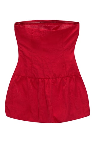 Abito bustier - Rosso
