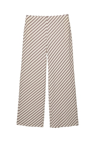 Pantaloni - Ecrù e marrone