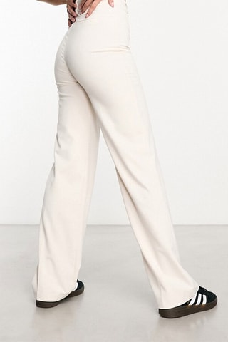 Pantaloni a vita alta - Beige
