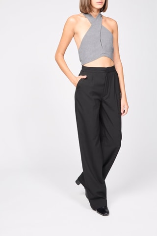 Crop top - Grigio melange