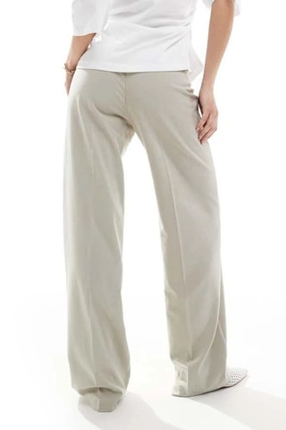 Pantaloni a vita alta - Beige