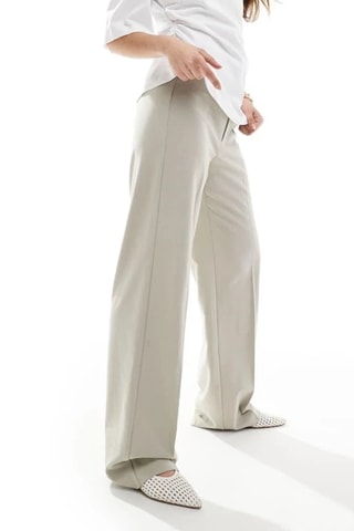 Pantaloni a vita alta - Beige