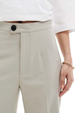 Pantaloni a vita alta - Beige