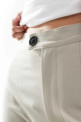 Pantaloni a vita alta - Beige