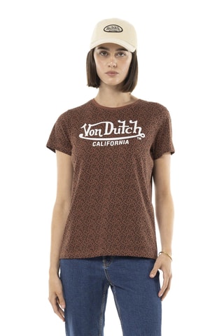 T-shirt - Marron et noir