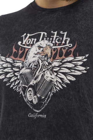 T-shirt - Noir, rose et blanc
