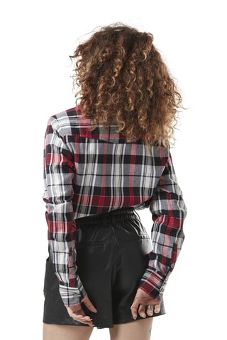 Chemise Woven Checks - Noir, blanc et rouge