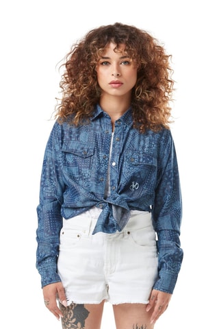 Chemisier Paisley - Bleu