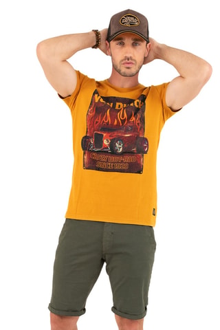 Camiseta Crazy - Mostaza