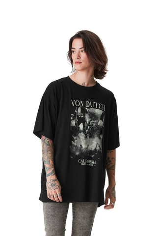 T-shirt oversize Concert - Noir
