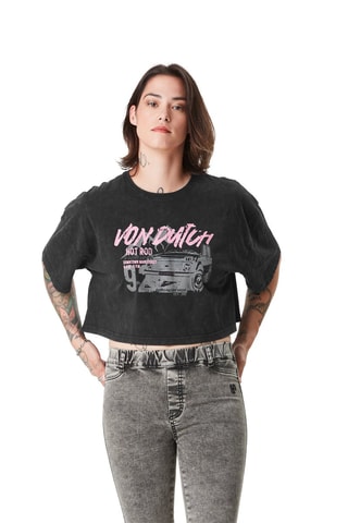 Crop top Car - Gris