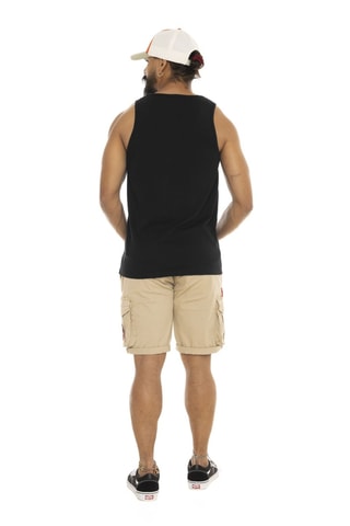 Camiseta de tirantes Base - Negro y naranja
