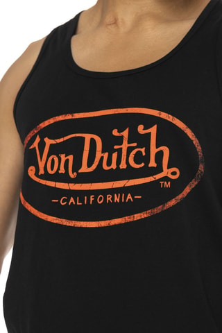 Camiseta de tirantes Base - Negro y naranja