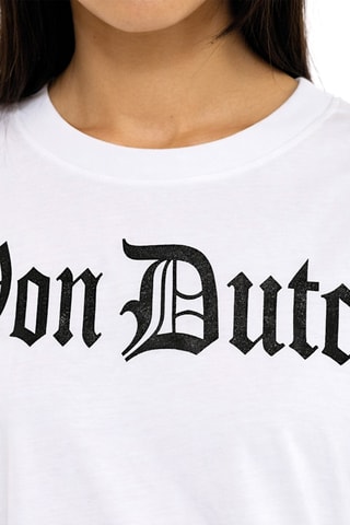 T-shirt oversize Vaness - Blanc et noir