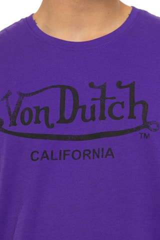 Camiseta regular fit First - Negro y violeta